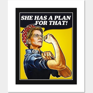 Elizabeth Warren She Has A Plan For That - We Can Do It! Posters and Art